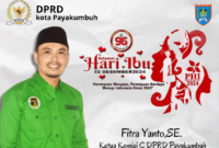 Hari Ibu 2024, Anggota DPRD Payakumbuh Fitra Yanto,SE.: Ibu Berkontribusi dalam Membangun Bangsa
