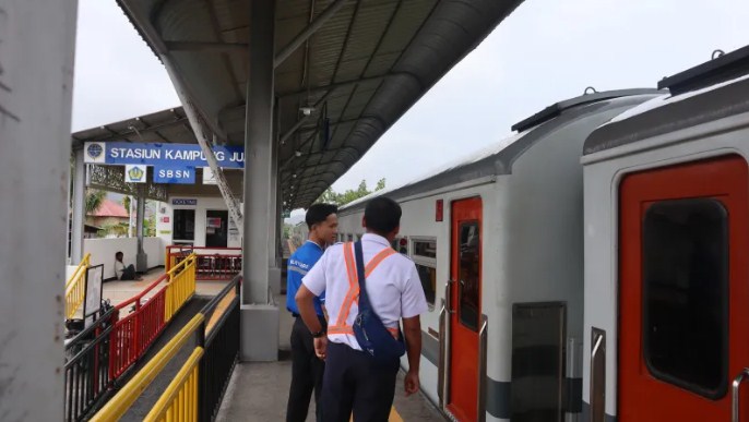 PT KAI Divre II Sumbar mengoperasikan stasiun Kampung Jua. (Foto: Dok. Humas KAI)