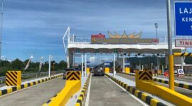 Gerbang tol Padang-Sicincin. (Foto: Dok. Humas HK)