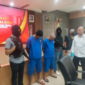 Para pelaku dihadirkan dalam konferensi pers yang digelar Polda Sumbar. [foto: ist]