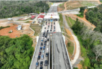 Jalan tol Bangkinang-Koto Kampar, Provinsi Riau. (Foto: Dok. HK)
