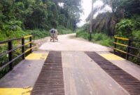Pengerjaan betonisasi jalan yang dikerjakan CV. Putra Sulung di Nagari Galugua Kabupaten Limapuluh Kota