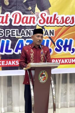 PENYAMBUTAN KAJARI PAYAKUMBUH, BUPATI HARAPKAN PENEGAKAN HUKUM YANG ADIL DAN PROFESIONAL