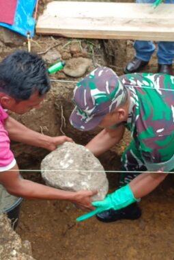 Dandim 0306/50 Kota Letakkan Batu Pertama Gerai Koperasi Desa/Kelurahan Merah Putih 