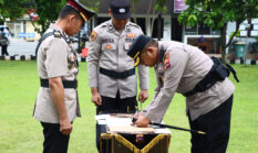 Kapolres Payakumbuh Pimpin Upacara Serah Terima Jabatan di Lingkungan Polres Payakumbuh
