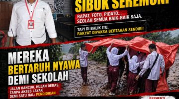 Tamparan Keras: Pemerintah Sibuk Seremoni, Rakyat Dipaksa Bertahan Sendiri