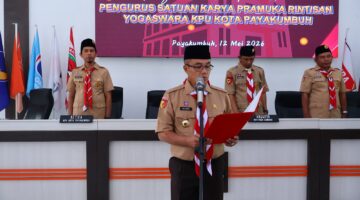 Saka Pramuka Yogaswara Resmi Dikukuhkan di Payakumbuh, Siap Jadi Garda Pendidikan Demokrasi Pemilih Muda