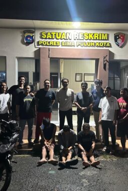 Polres 50 Kota Amankan Tiga Tersangka Kasus Curanmor dan Penadahan
