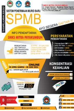 SMKS Mitra Payakumbuh Buka Pendaftaran Murid Baru Tahun Ajaran 2026/2027, Kuota Terbatas!