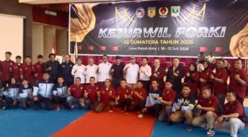 H. Nurkhalis Buka Kejurwil FORKI Se-Sumatera, 850 Karateka Bertanding