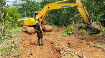 Puluhan Prajurit TNI Kebut Pembukaan Jalan Baru di Sarilamak, Progres Sudah 62 Persen