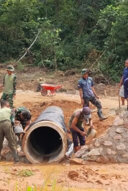 Gotong Royong TNI dan Warga, TMMD Limapuluh Kota Terus Pacu Pembangunan Jalan
