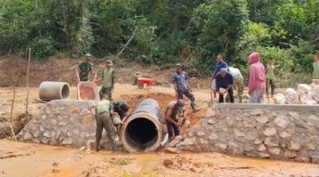 Gotong Royong TNI dan Warga, TMMD Limapuluh Kota Terus Pacu Pembangunan Jalan