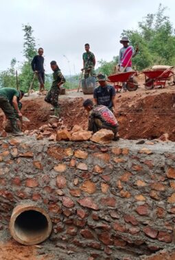 TMMD ke-129 Percepat Pembangunan, Penurunan Elevasi Jalan Rampung 100 Persen