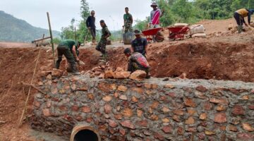TMMD ke-129 Percepat Pembangunan, Penurunan Elevasi Jalan Rampung 100 Persen