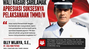 Wali Nagari Sarilamak Apresiasi Suksesnya Pelaksanaan TMMD/N ke-129