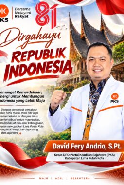 David Fery Andrio: Semangat Kemerdekaan dari Ranah Minang, Dorong Lima Puluh Kota Makin Maju