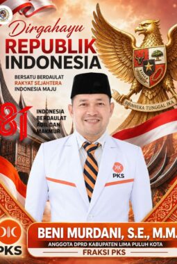 Beni Murdani Bawa Semangat Kemerdekaan dari Ranah Minang, Garuda dan Rumah Gadang Jadi Simbol Persatuan