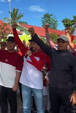 Alia Efendi,S.H, Turun Bareng Warga, Jalan Santai Mungka Makin Meriah
