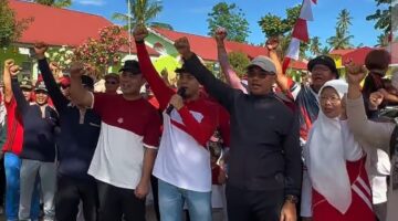 Alia Efendi,S.H, Turun Bareng Warga, Jalan Santai Mungka Makin Meriah